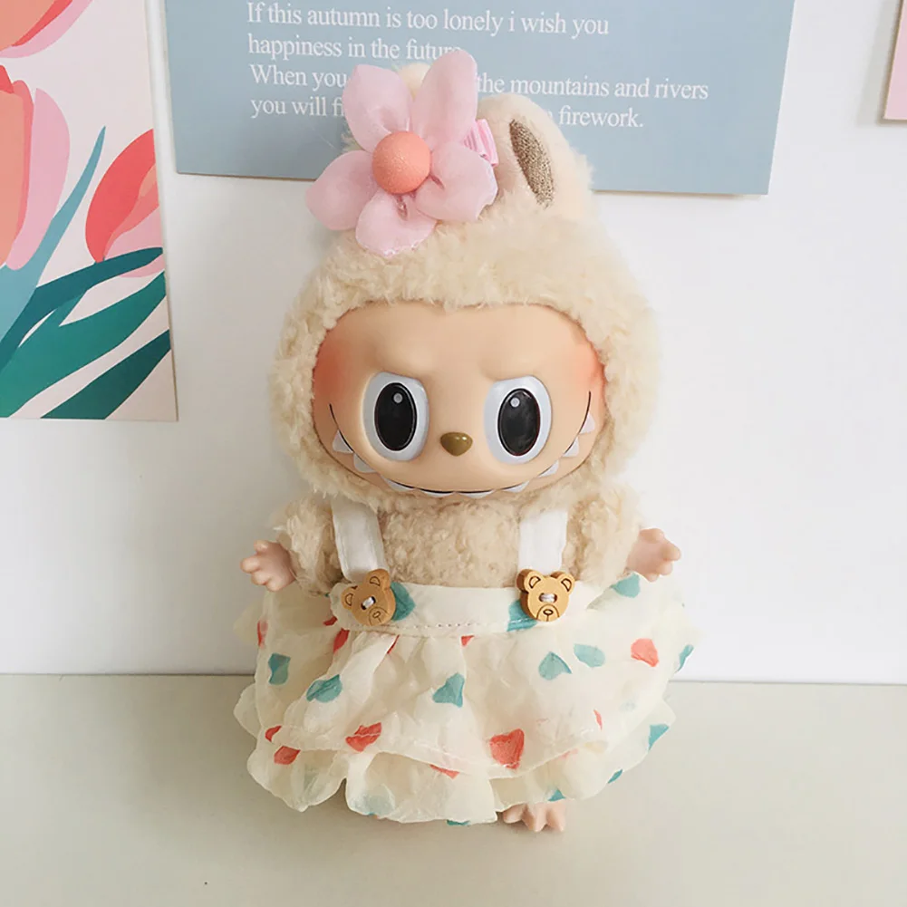 Clothes only 17cm Doll Clothes accessories for Labubu Time to chill doll clothes 4
