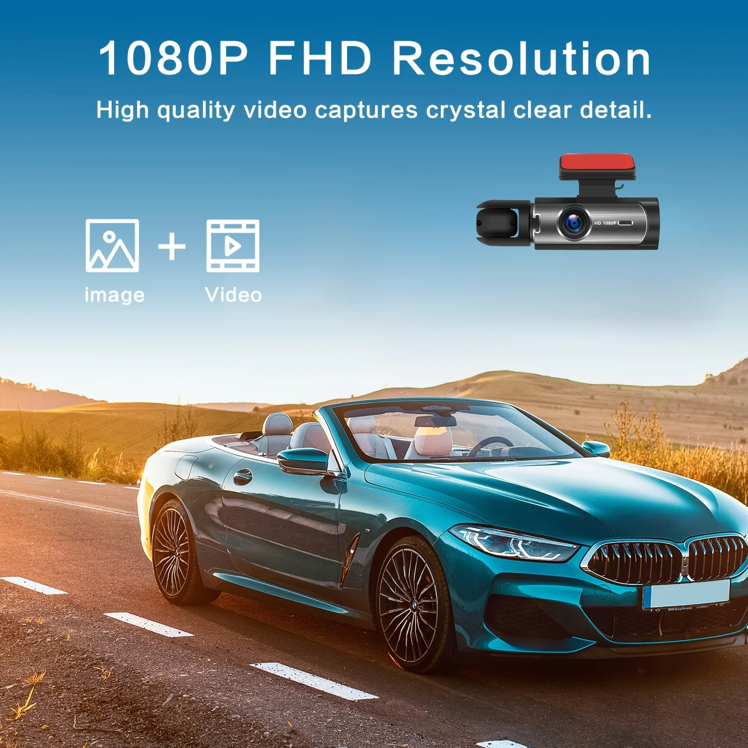 ڵ ڽ   DVR  ī޶, 1080P   , 24 ð  , ߰ ð, ڵ ׼