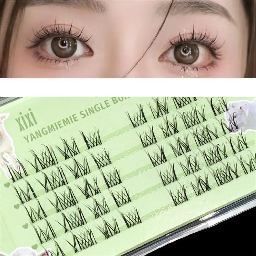 

Lazy False Eyelash Trilogy Natural Soft Fairy Fashion Segmented Lashes Single Cluster Self Grafting Novice DIY Eyelashes