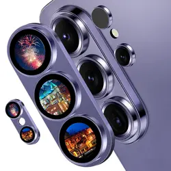 Premium Camera Lens Protector Film - Breakage - Resistant Tempered Glass Cover - Galaxy S26Plus (Purple)