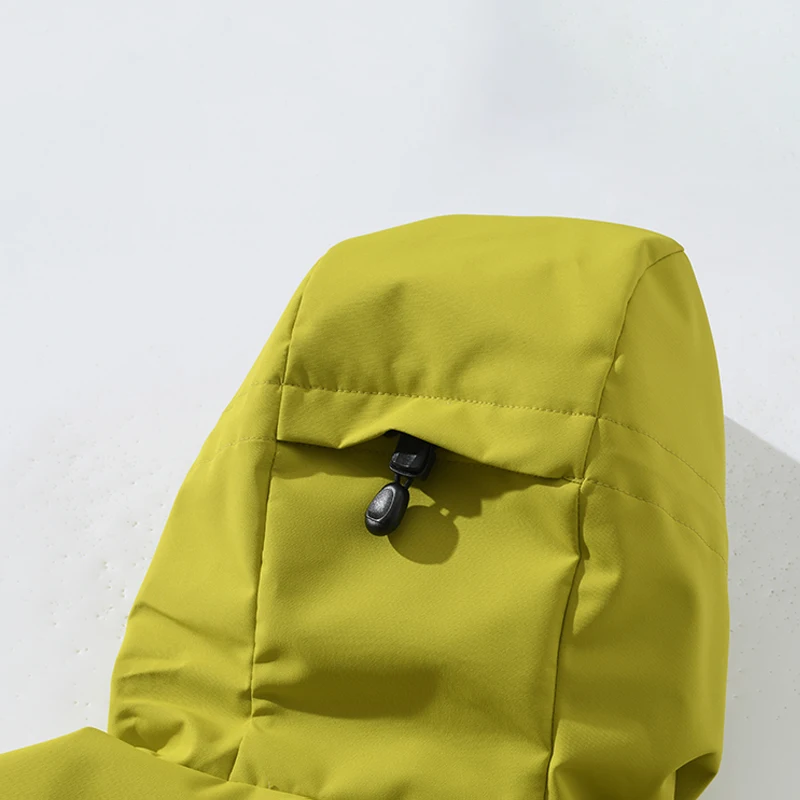 EUMERGX Unisex Waterproof Windbreaker Jacket Single-Layer Raincoat For Hiking Camping Certified Moderate Rain Protection