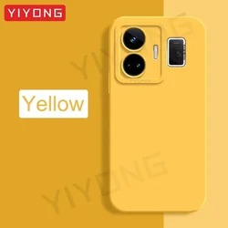Silky Soft Liquid Silicone Phone Case by YIYONG for Realme GT 3 (Yellow)