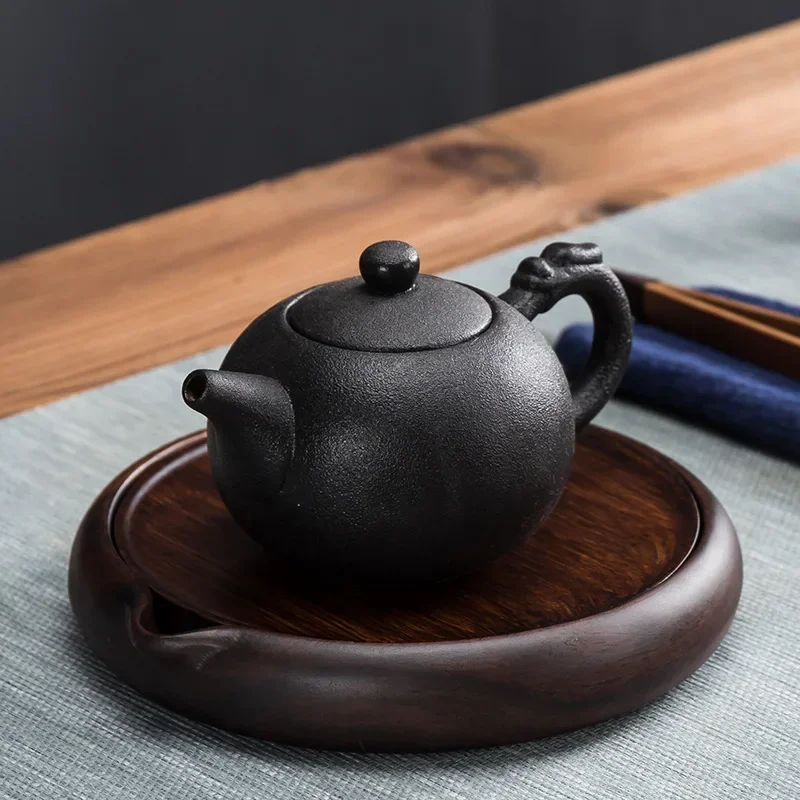 

Сухой чайник для пивоварения с тяжелым бамбуковым термостойким чайником тривер с водой мини-поднос для чая аксессуары для чайной церемонии