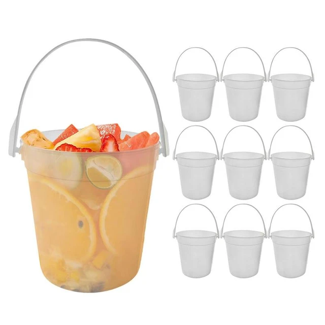 Ice Bucket with Handles on Both Sides Skull ice Bucket Small ice Cube  Container Beer Drink Champagne Cooler Acrylic,Practical