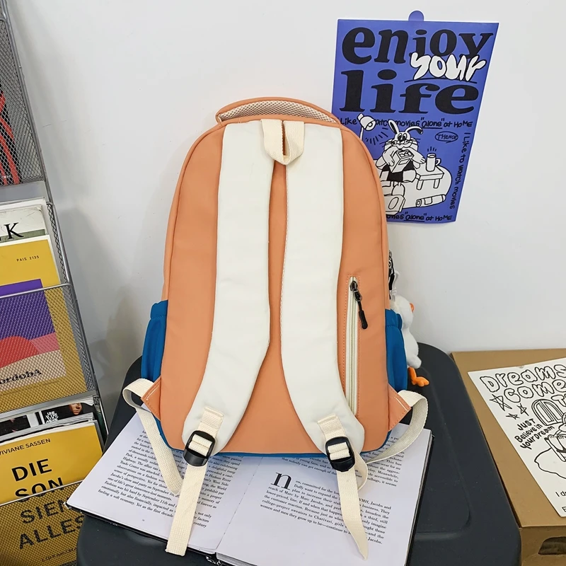 Women Rucksack Fashion Waterproof Girls Bookbag Nylon Boys Backpack High School Schoolbag College Laptop Mochila Men