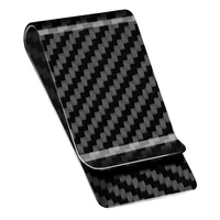High Quality Real Carbon Fiber Money Clip Slim Front Pocket Wallet Up To 50 Bills Minimalist Wallet For Men Gift 2