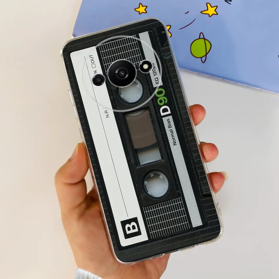 Elegant Printing Soft Silicone Clear TPU Slim Phone Case