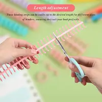 5/10Pcs Comb Binding Spines 30 Ring Plastic Binder Combs and Spines Binding Easy Edit Spines for Document Notebook File Making 2