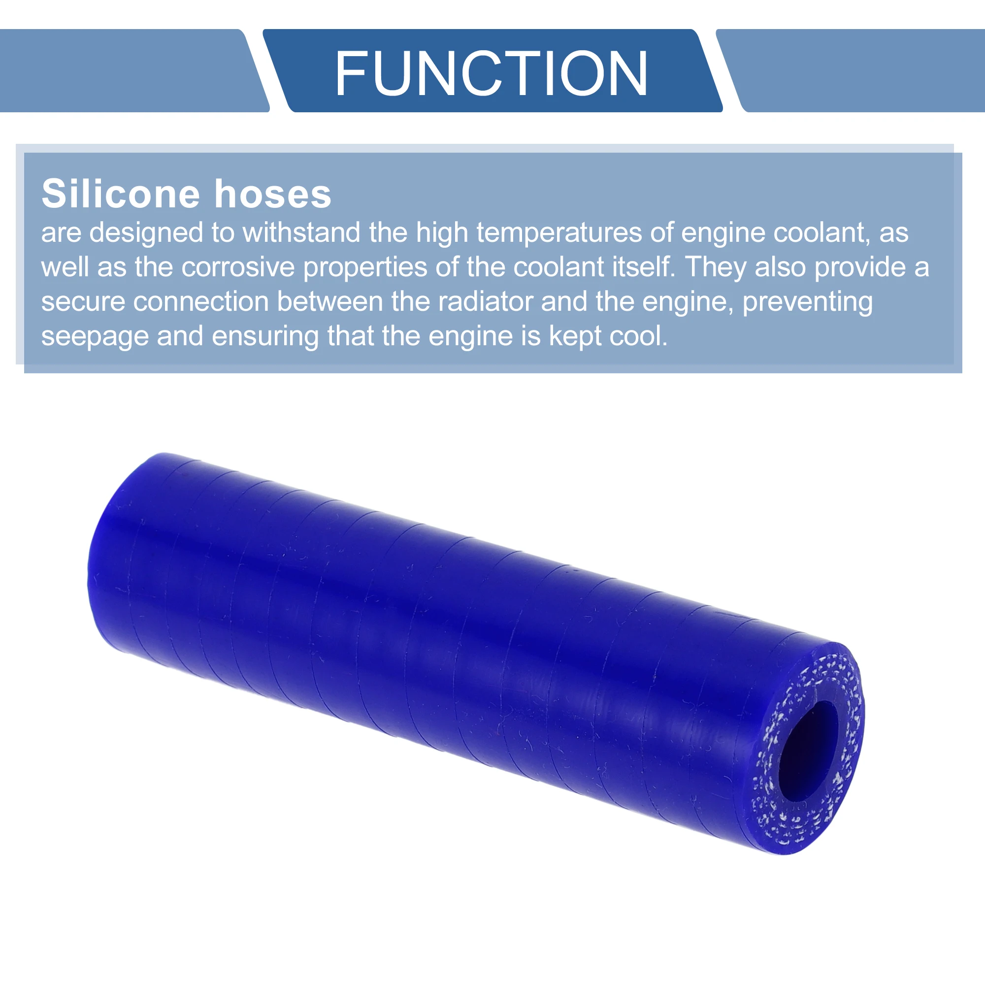 10mm 12mm 13mm 14mm 16mm 18mm 20mm ID 76mm Length Reinforced High Temp Straight Coupler Silicone Reducer Hose UXCELL