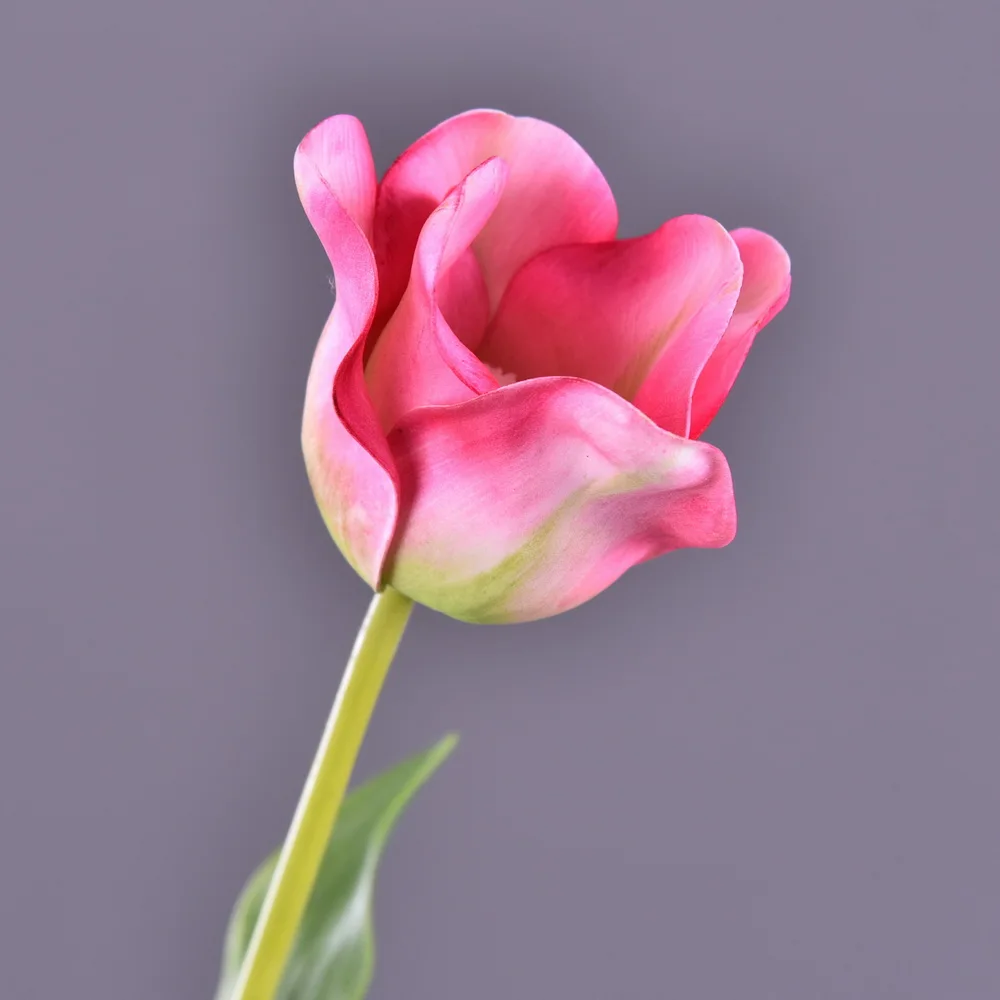 MBF Single Stem Big Open Tulip Eva Artificial Flower High Quality Fake  Flowers For Wedding Decor Party Home Supplies Hot Sale