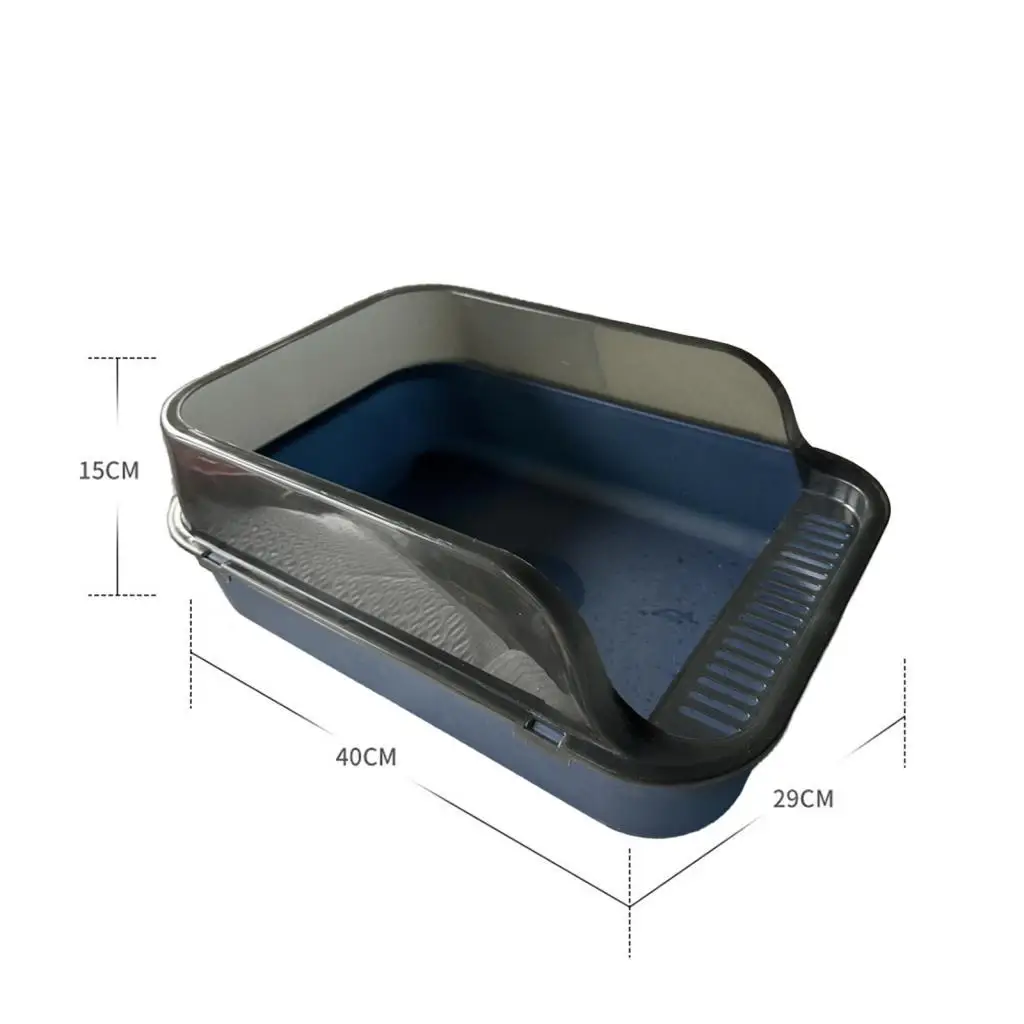 Cats Litter Pan Cat Litter Container Heighten Anti Splashing