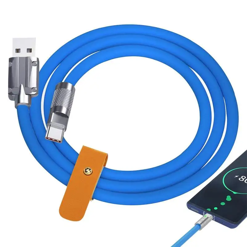 Liquid Silicone Data Cable 120w Charge Cables For Phone Data Wire Fast Charging Stable
