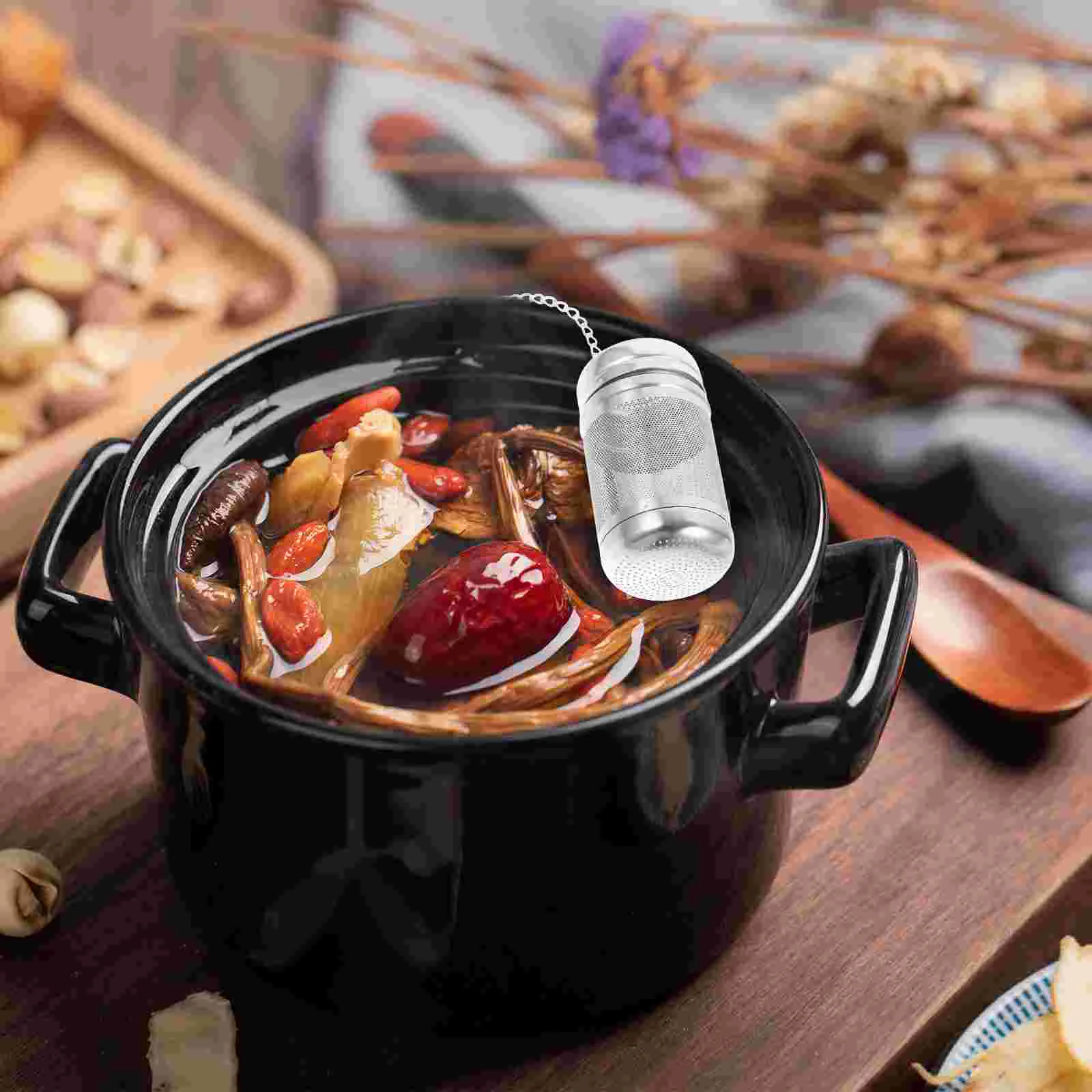 

Stainless Steel Seasoning Ball Mesh Tea Filter Loose Tea Strainer Spice Filter stewed meat soup ball screen brine basket