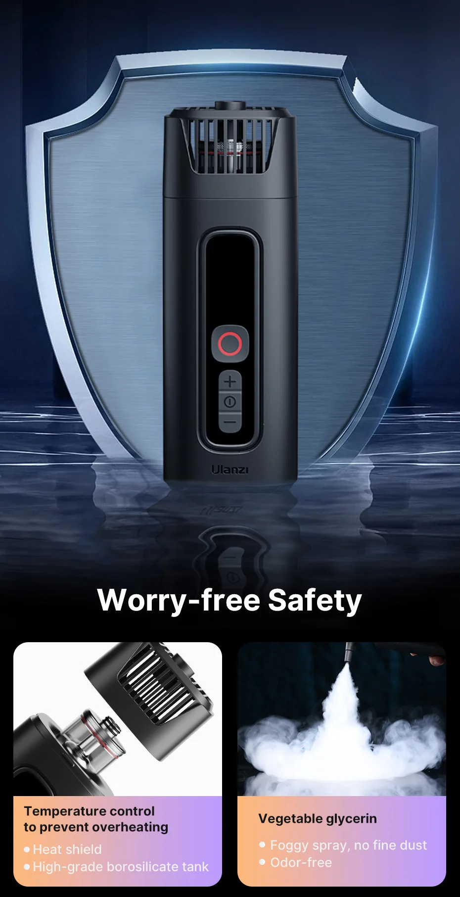 Ulanzi FM01 FILMOG ACE Máquina de Nevoeiro Portátil 40W
