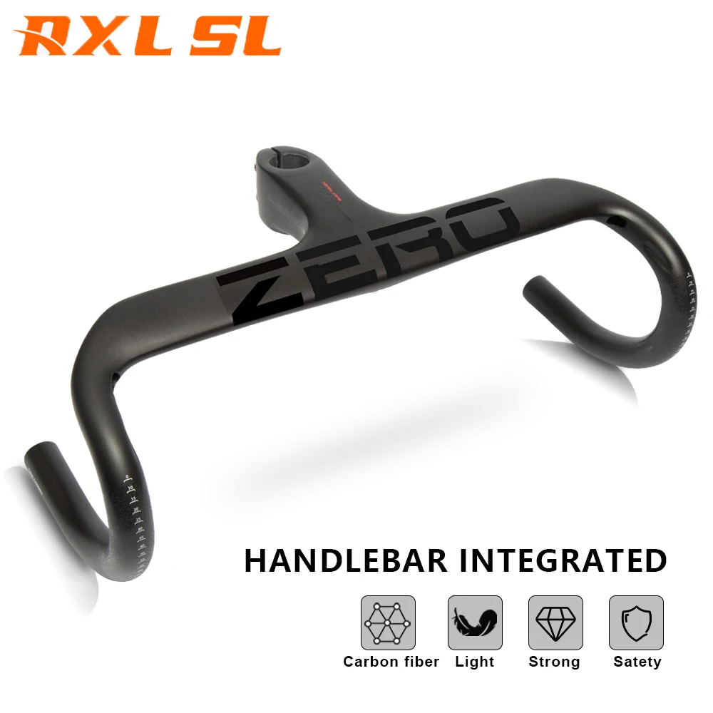 

RXL SL Integrated Handlebar 28.6mm Stem Carbon Road Handlebars Black UD Matte 400/420/440mm Bicycle Accessories