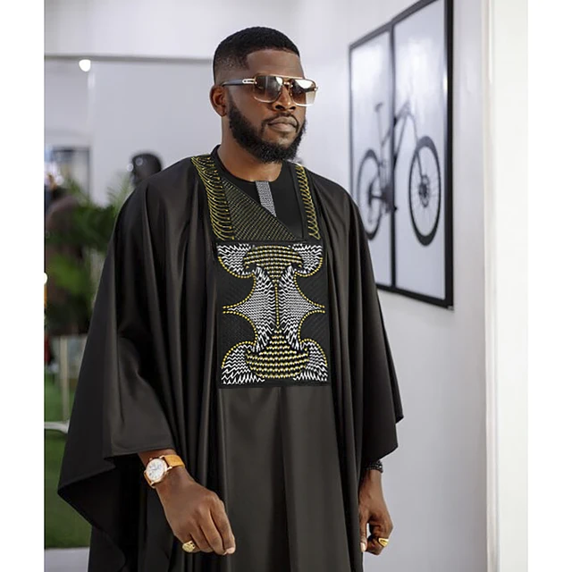 Ahmed Embroidered Dashiki Agbada Outfit