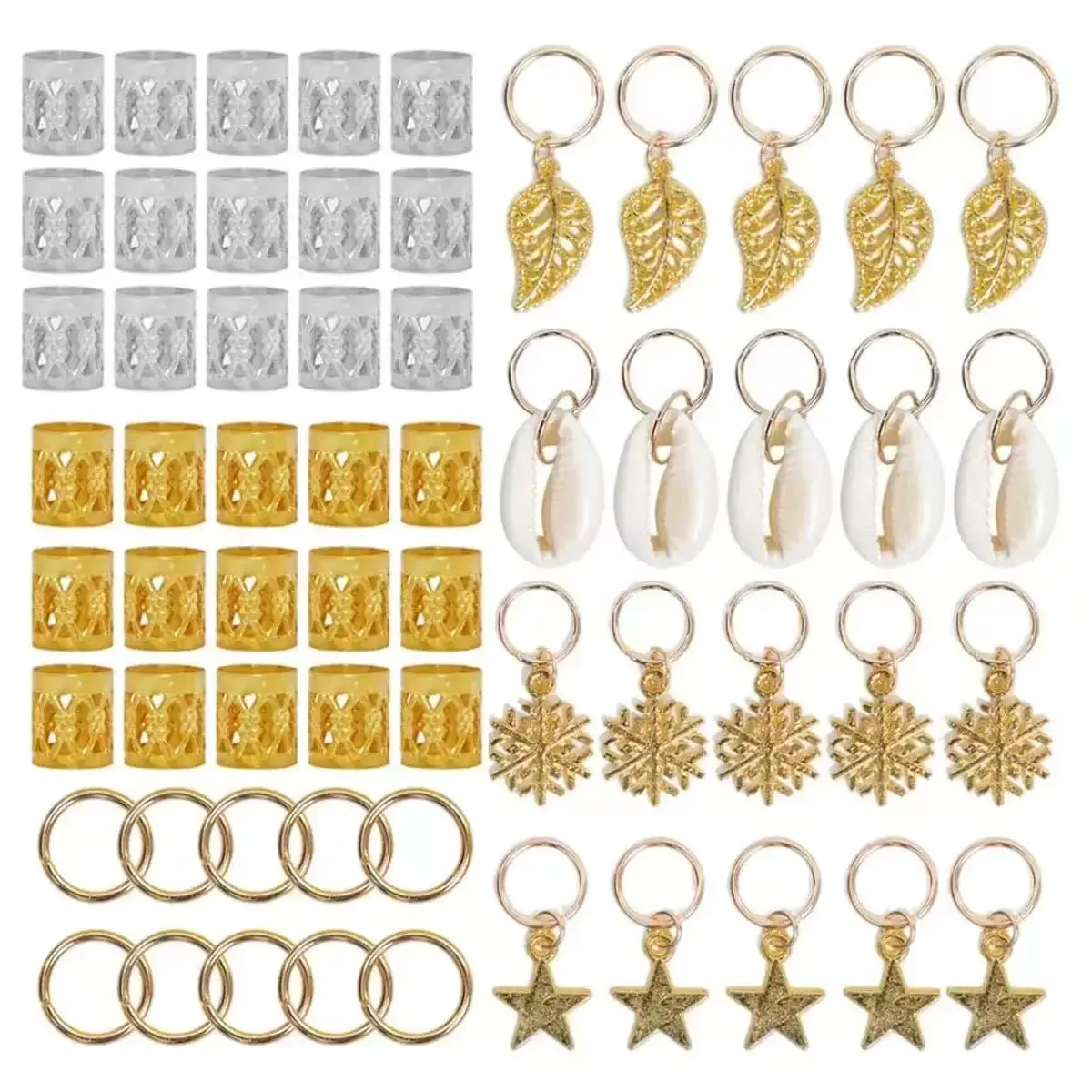 80 diy braid sets of hair accessories, braid pendants, hair bands and ...