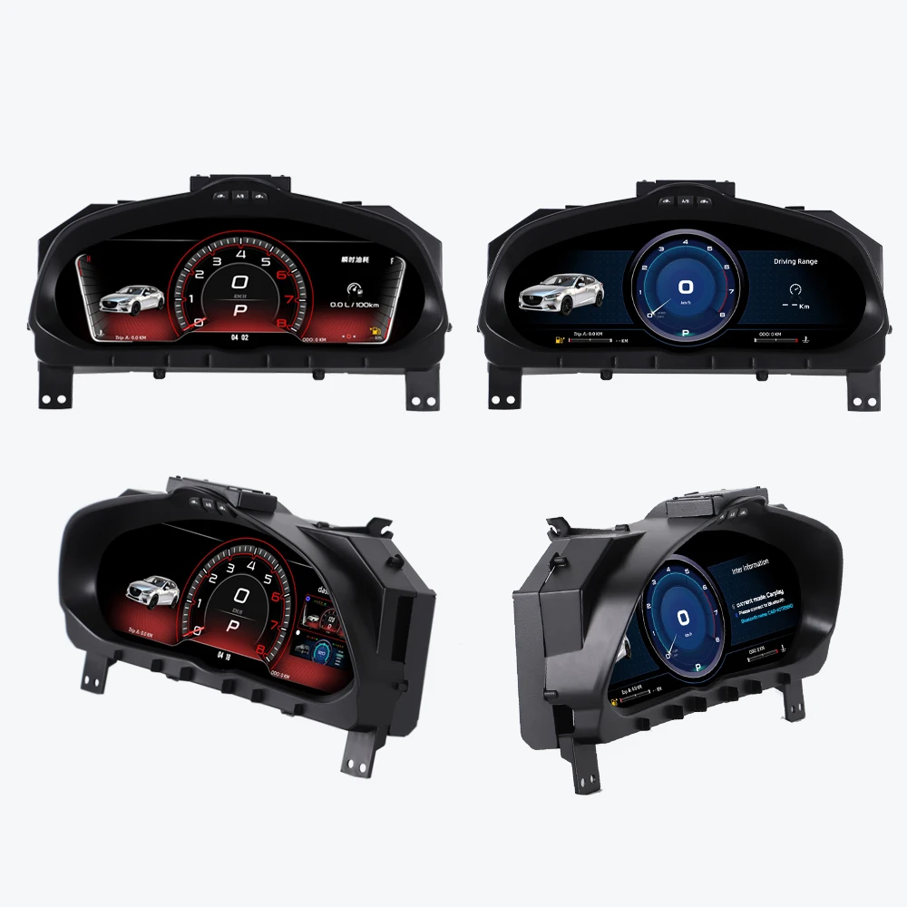 Panel de Instrumentos Digital LCD de 12.3 Pulgadas para Mazda 3 Axela 2014-2019, Pantalla de Tablero de Instrumentos, Cabina Virtual con Carplay 4