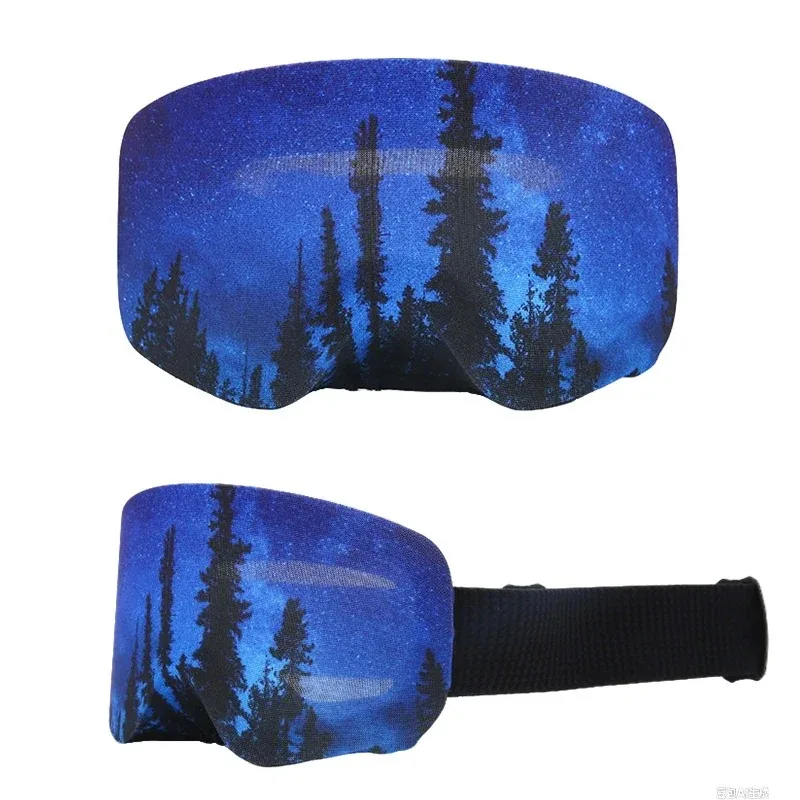 Ski Single and Double Board Snow Mirror Protective Cover, Portable Storage, Scratch Resistant Mirror Cloth Cover, Convenient