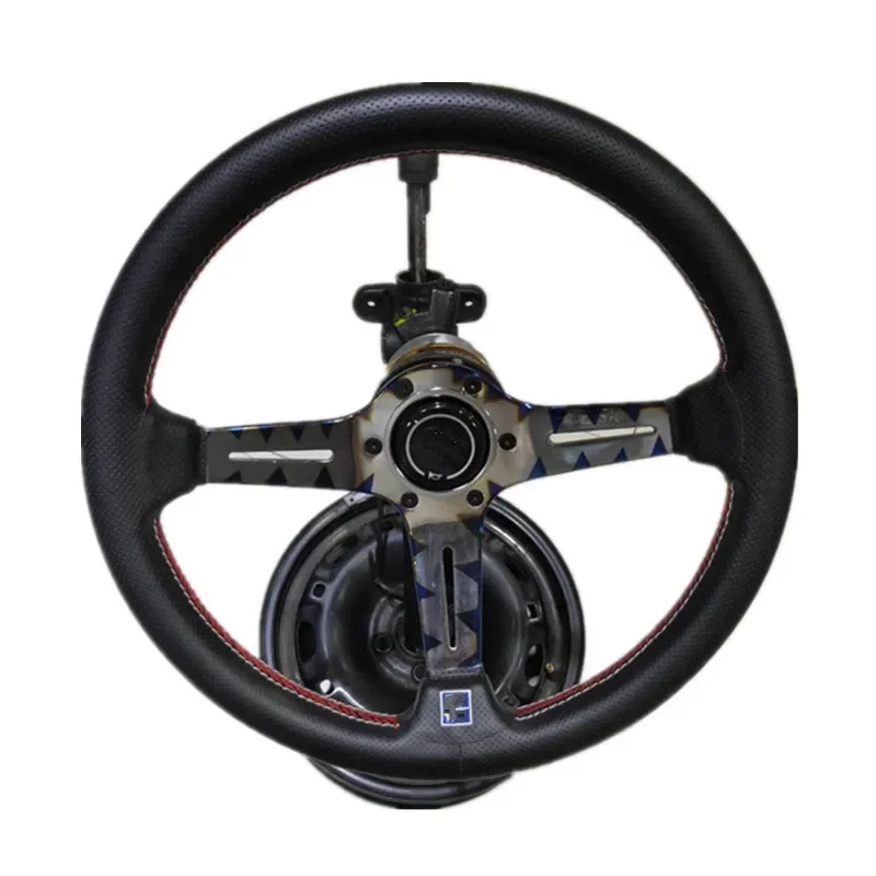 

14inch 350mm Deep Corn Drifting Baking blue Steering Wheel / Suede Leather Steering wheels