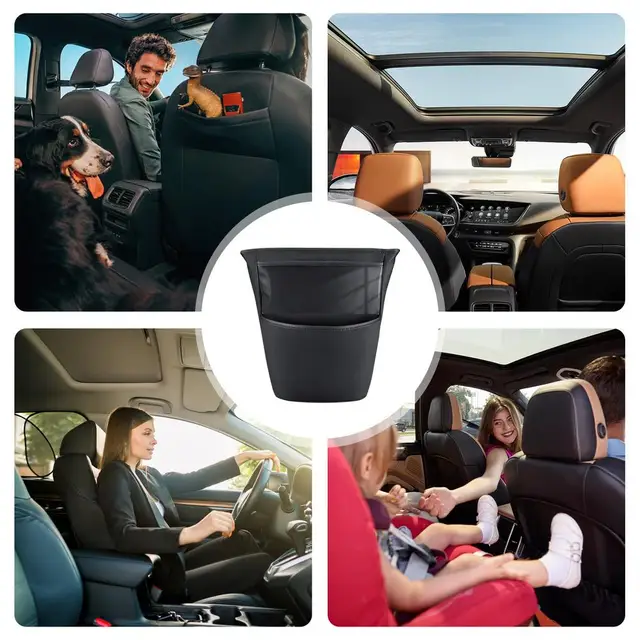 Organizer Per Auto Da Sfiato - Scatola Portaoggetti In PU - Per Telefono, Chiavi, Penne - Nero O Grigio - Foto 2