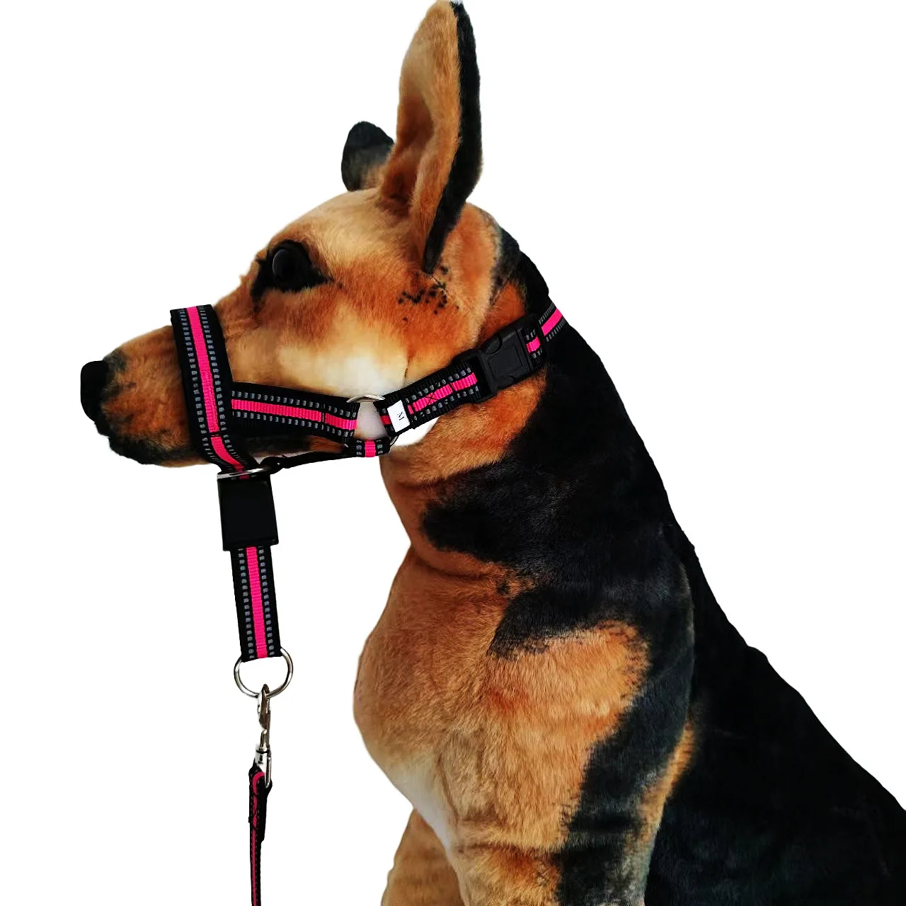 Dog Head Collar Padded Head Halter with Reflective Stitches for Medium and Large Dogs to Stop Heavy Pulling Problem Adjustable dog harness