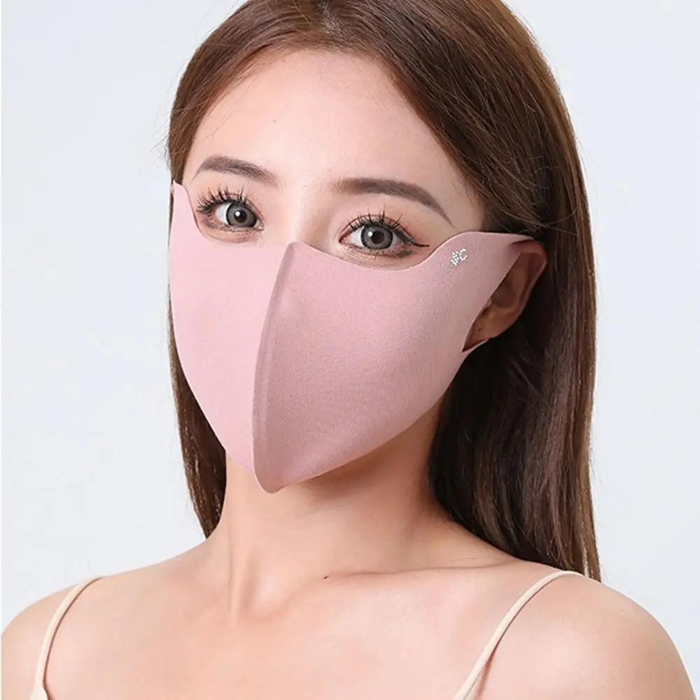 Sunscreen Face Scarf Ice Silk Mask Adjustable Face Mask Summer Face Cover Sunscreen Veil UV Protection Face Gini Mask Hiking 3