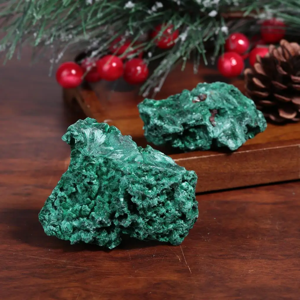 100-300g Healing Rough Malachite Natural Raw Gemstone Minerals Specimen Feng Shui Home Decoration