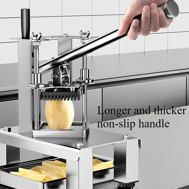 Manual French Fry Cutting Machine Potato Strip Cucumber Radish Lettuce Dicing and Shredding Machine Kitchen Tools