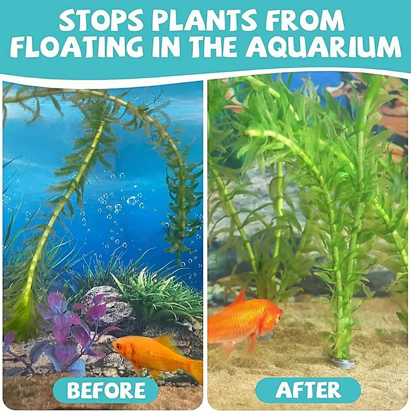 Aquarium Plant Weights Foldable Metal Water Plant Weights Anchors Supplies Part Wear-Resistant For Fishing Aquarium Holder