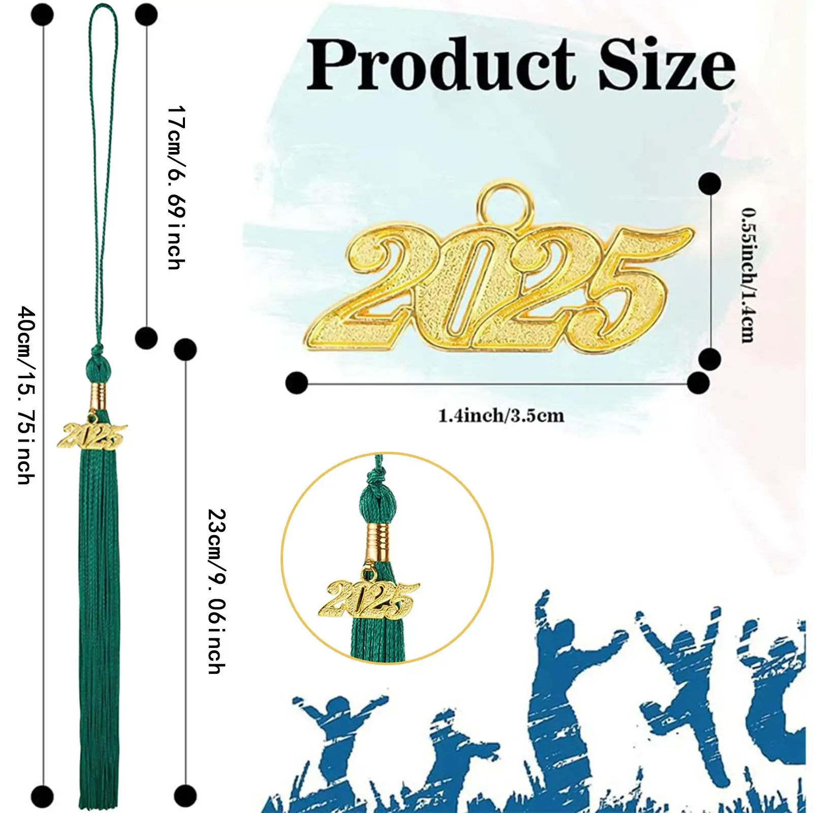 10Pcs 졸업 Tassels 2025 기념품 파티 용품 졸업 모자 Tassels
