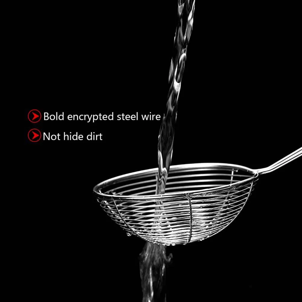 Long Handle Non-Stick Sifting Home Kitchen Spider Strainer Skimmer Spoon Cooking Tool Colander