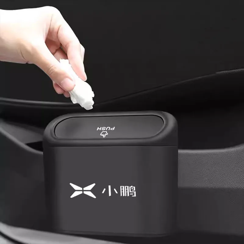 Automotive Garbage Storage Box Trash Can Lid XIAOPENG XPENG P7 P7i G3 G3I G6 G9 Car Accessories