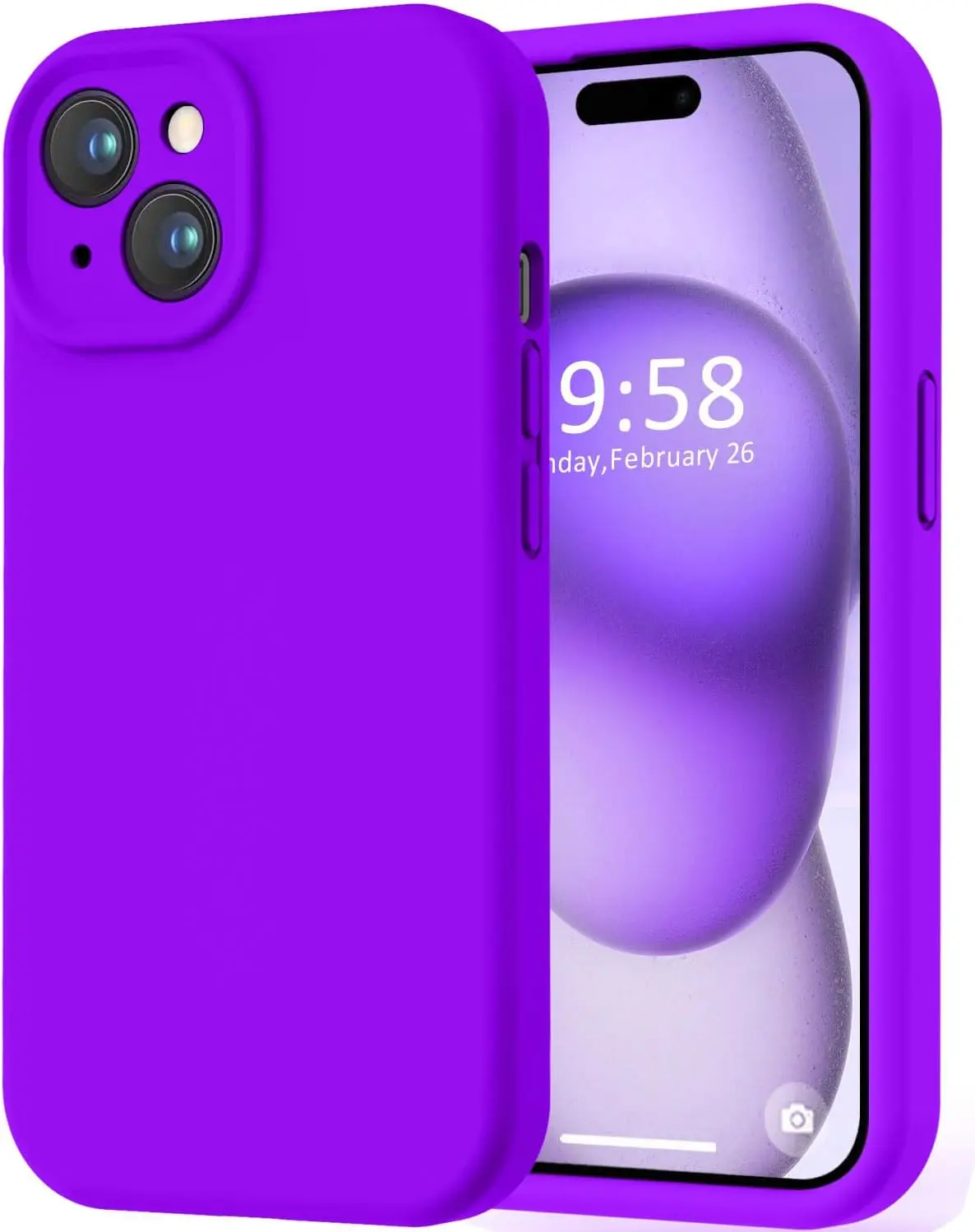 Premium Full Body Protective Phone Case - Liquid Silicone with Soft Microfiber Lining and Shockproof Design