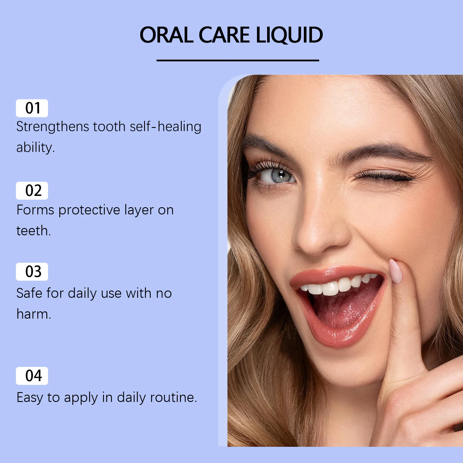 Oralhoe Oral Care Liquid Enamel Repairing Reduce Sensitivity Prevent Cavities Remineralizing Sensitive Gum Teeth Whitening Serum - 4