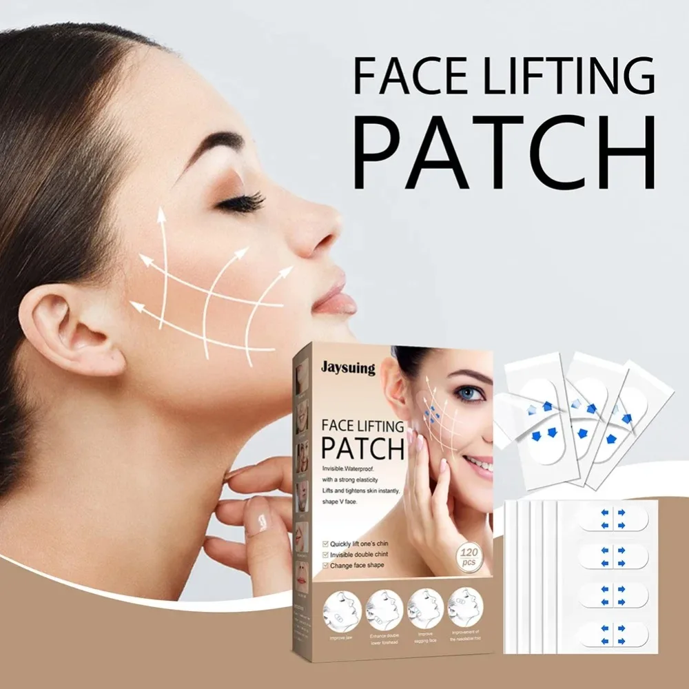 

120pcs Invisible Face Lifting Patch V Line Face Sticker Neck Eyes Facial Lift Up Tape Double Chin Wrinkle Remover Skin Care Tool