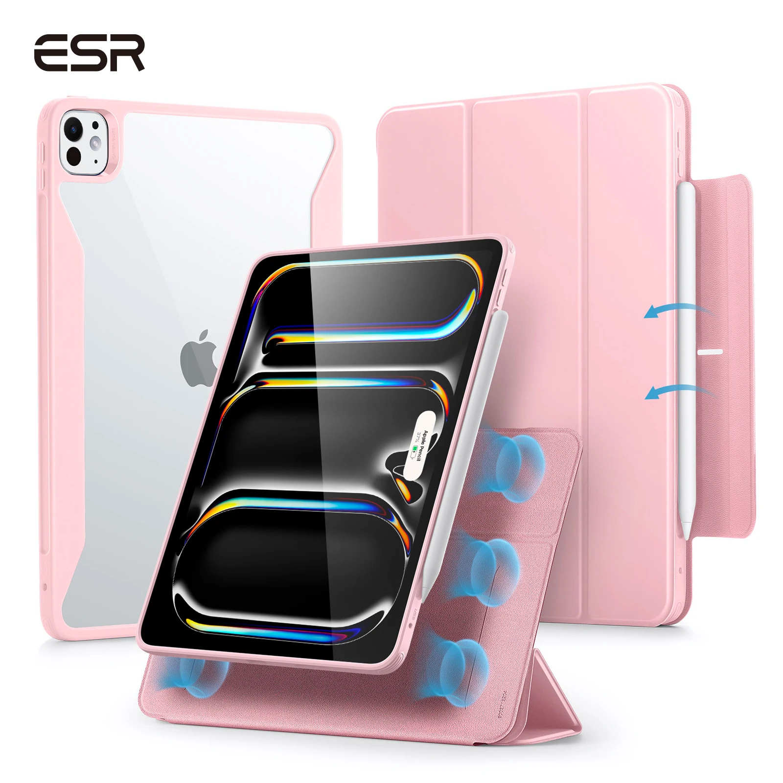 Ipad Pro ESR Case For 13 Inch 2025/2024 M3/M2 With Pencil Holder