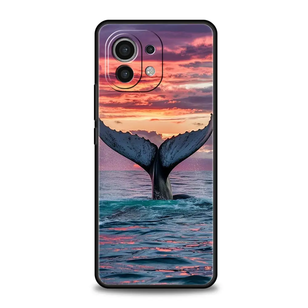 Ocean Whale Shark Swimming Soft TPU Phone Case