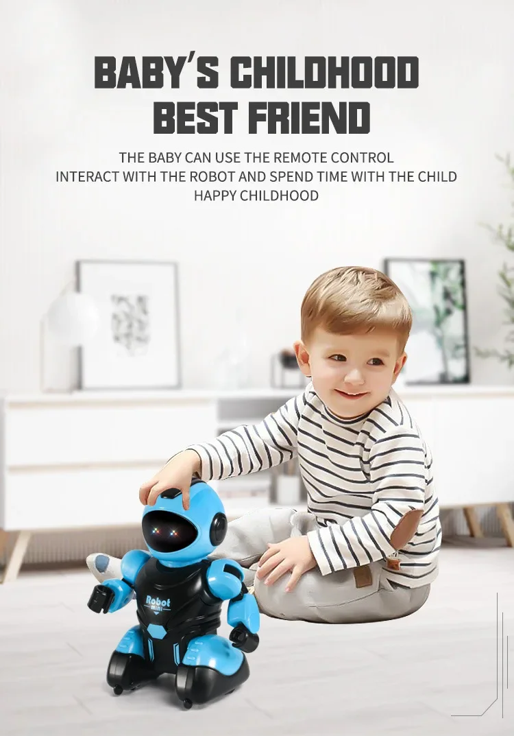 Intelligent Robot Programming Talk Show Infrared Rc Remote Control Robot Children's Toys for Boys and Girls Sing and Dance Gifts