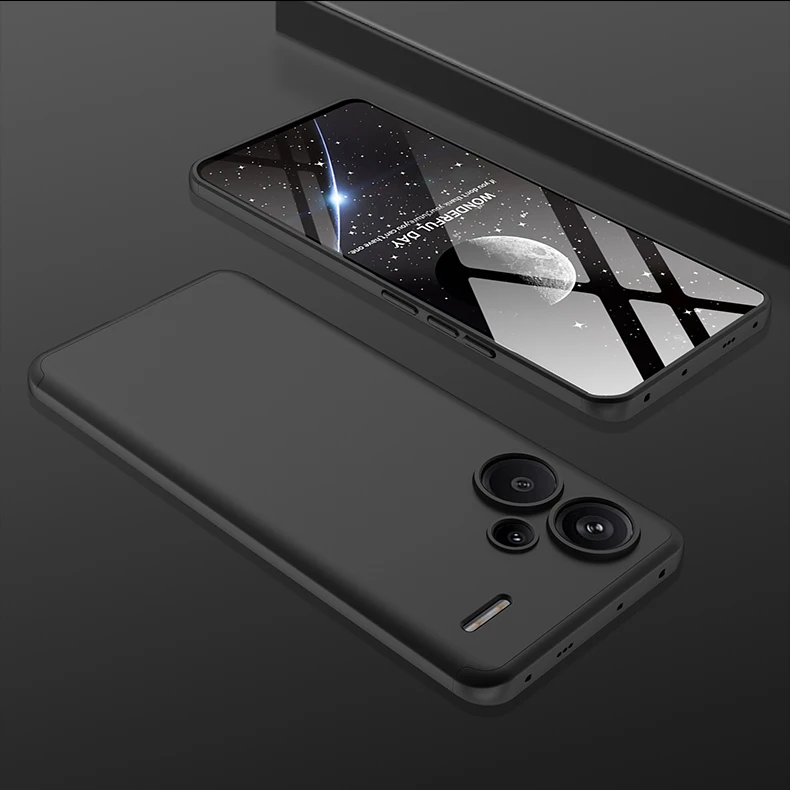360° Full Protection Matte Shockproof Case - Hard Plastic Cover