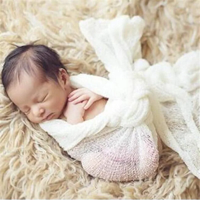 (150*40cm) Stretch Knit Wrap Newborn Photography Wraps Nubble Wraps Rayon Wraps Maternity Scarf Women Shawl 3