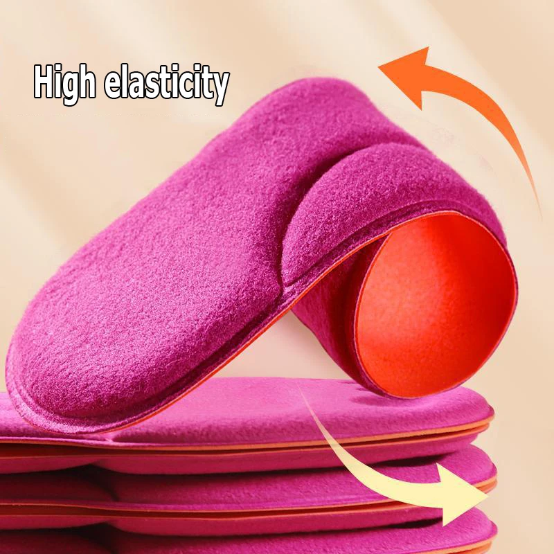 Foot Massage Thermal Thicken Insole Memory Foam Shoe Pads Winter Warm Men Women Shoes Self-heated Insoles Pad Accessories