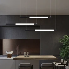 

Minimalist led branch chandelier modern long chandelier for bedroom Restaurant Bar island coffee bar linear Chandelier