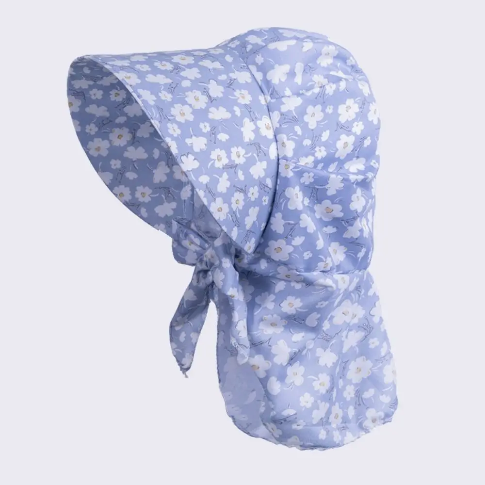 Durable Floral Print Summer Protective Cover Colorful Anti-UV Women's Beach Hat Windproof Quick Drying Sunscreen Caps Travel