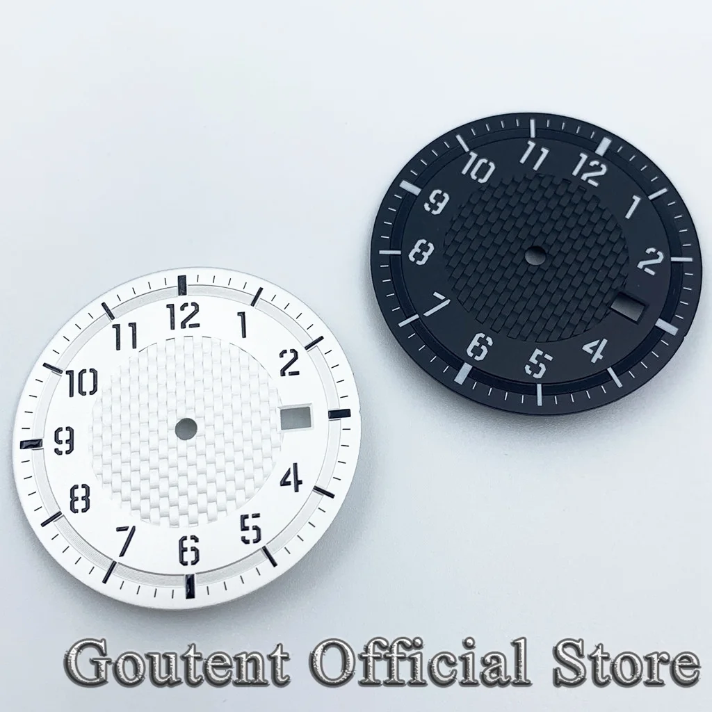 34mm Sterile Dial Black Gray Green White Watch Dial Fit NH35 Automatic Movement Watch Faces Watch Dial Accessories Watch Face Accessories
