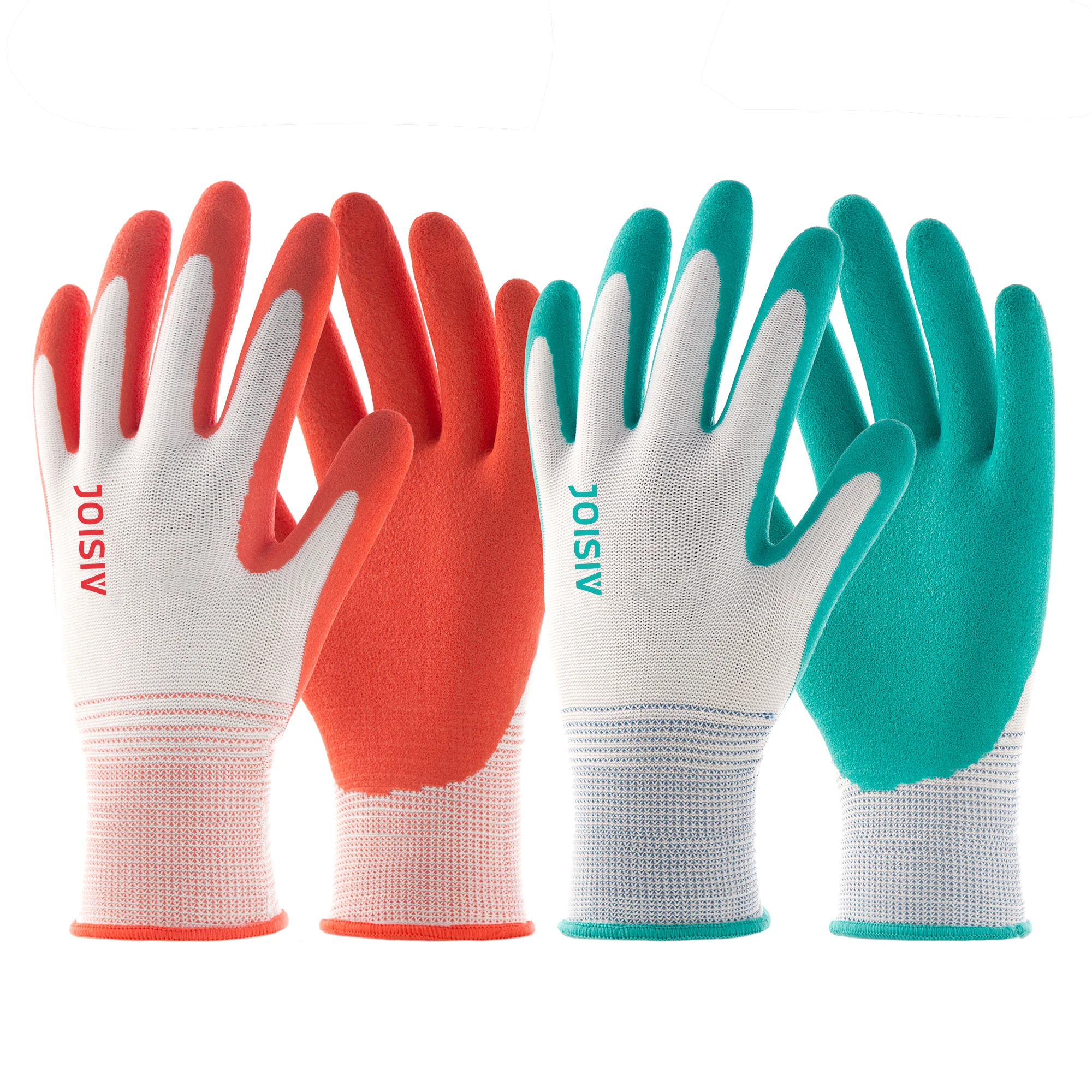 Gardening Gloves 2/6 Pairs Gauze Rubber Coated Patio Garden Outdoor Work Protective Gloves For Women