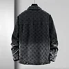 Oversized denim jacket men's trendy overweight and enlarged new work clothes spring autumn casual lapel 180kg 12xl 11XL 3