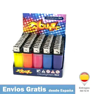 CLIPPER, Pack de 48 Mecheros Encendedores Recargables Micro Liso, Surtidos  variables para su elección - AliExpress