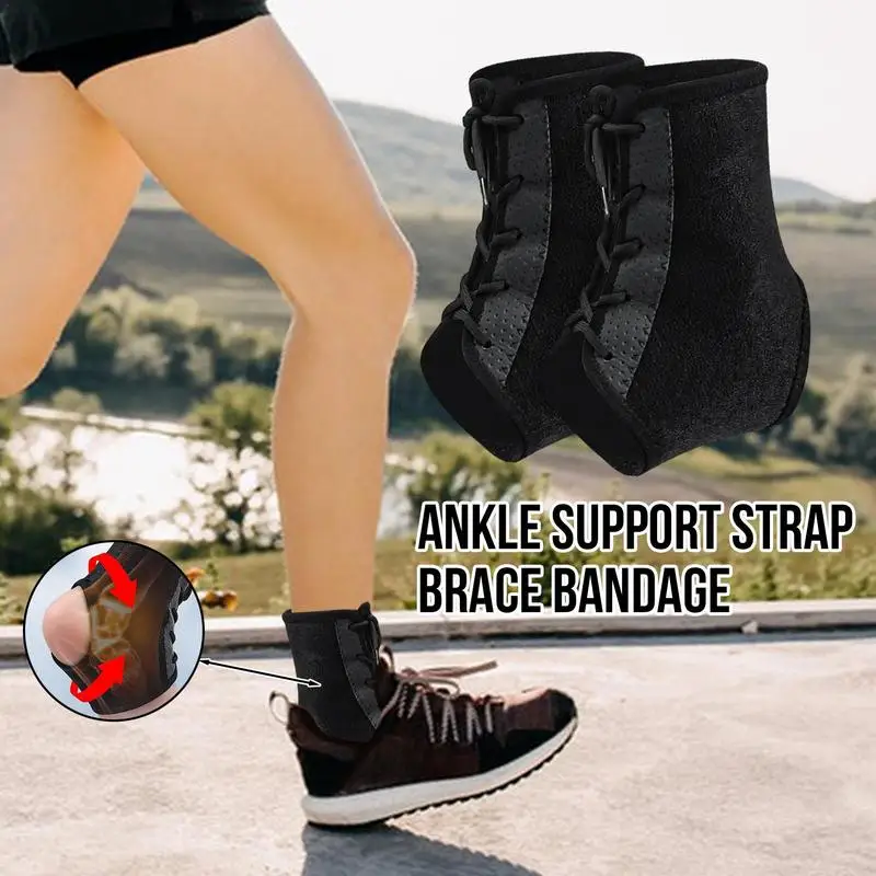 1 PC Sport Ankle Stabilizer Brace Compression Ankle Support Tendon Pain Relief Strap Foot Sprain Injury Wraps Running Basketball