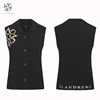 ST ANDREWS 2024 Autumn New Women's Golf Clothing Button Rabbit Velvet Knitted High Elastic Outer Vest 3